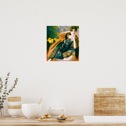 portret mode 1950 poster (Keuken)
