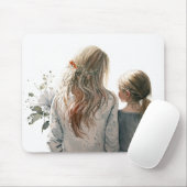 Portret moeder en dochter muismat (Met muis)