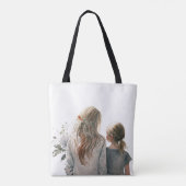 Portret moeder en dochter tote bag (Achterkant)