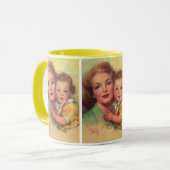  portret moeder en kind mok (Voorkant links)