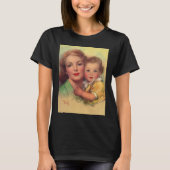  portret moeder en kind t-shirt (Voorkant)