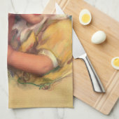 portret moeder en kind theedoek (Quarter Fold)