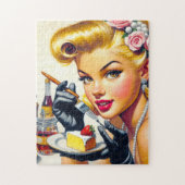 Portret Mooie Pin Up Legpuzzel (Verticaal)