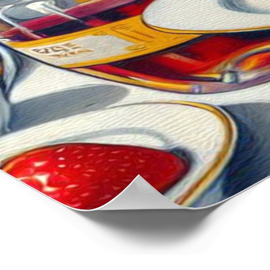 Portret Mooie Pin Up Poster (Hoek)