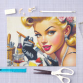 Portret Mooie Pin Up Tissuepapier (Craft)