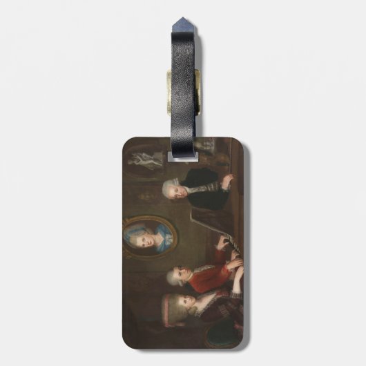 Portret Mozart-serie Bagagelabel (Achterkant verticaal)