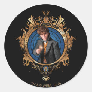 Portret NEWT SCAMANDER™ Ronde Sticker