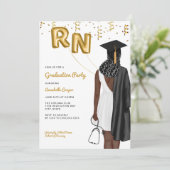 Portret Nursing School Graduation Party Kaart (Staand voorkant)