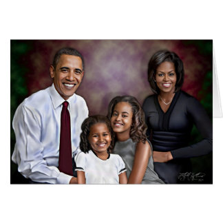 Portret Obama Family