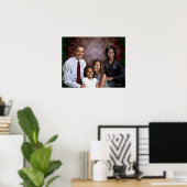 Portret Obama Family Poster (Thuiskantoor)