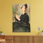 Portret of Dedie Hayden, 1918 Canvas Afdruk (Insitu (Woonkamer))