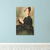 Portret of Dedie Hayden, 1918 Canvas Afdruk (Insitu (Houten vloer))