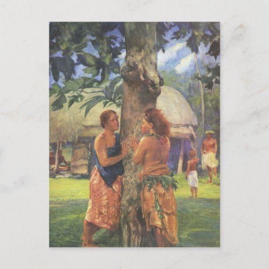 "Portret of Faase" - Briefkaart John LaFarge (Voorkant)