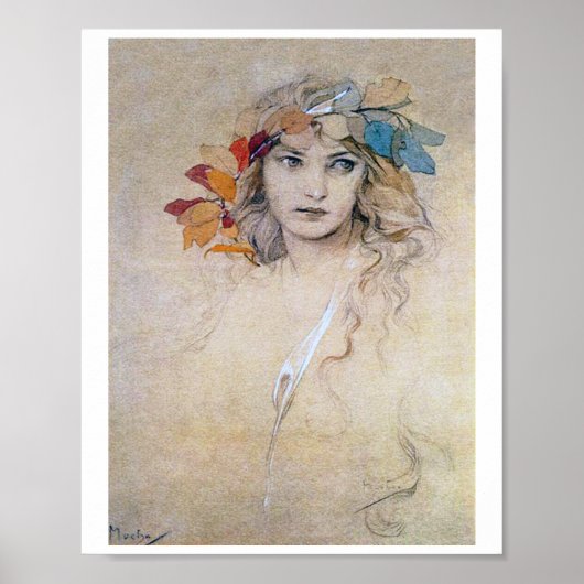 Portret (onderzoek), Alphonse Mucha Poster (Voorkant)