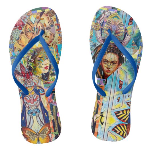 PORTRET ONTWERPER COLLAGE TEENSLIPPERS (Voetbed)