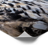 Portret op winterbosachtergrond poster (Hoek)