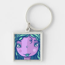 Portret Paars meisje