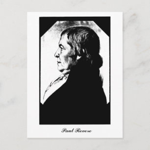 Portret Paul Revere ronde 1800 Briefkaart
