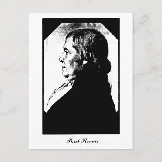 Portret Paul Revere ronde 1800 Briefkaart (Voorkant)