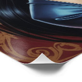 Portret Pin-up Brune, Franche Perfect Poster (Hoek)