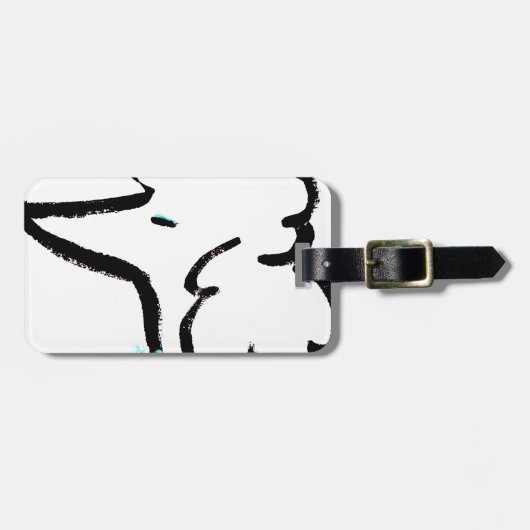 Portret portret portret bagagelabel (Voorkant horizontaal)