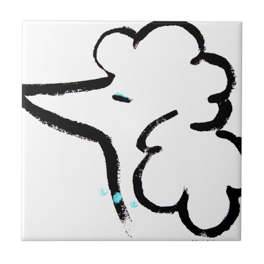 Portret portret portret tegeltje (Voorkant)