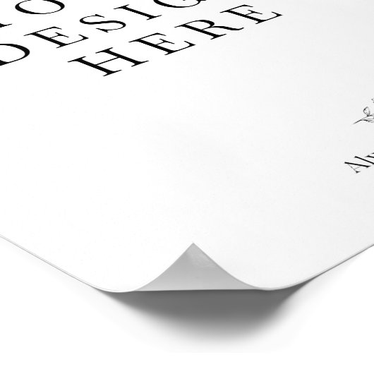 Portret Poster afdrukken (Hoek)