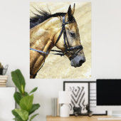 Portret Poster Akhal-Teke Horse (Thuiskantoor)