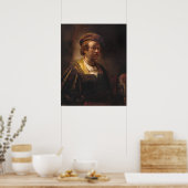 Portret - Poster met Rembrandt Fine (Keuken)