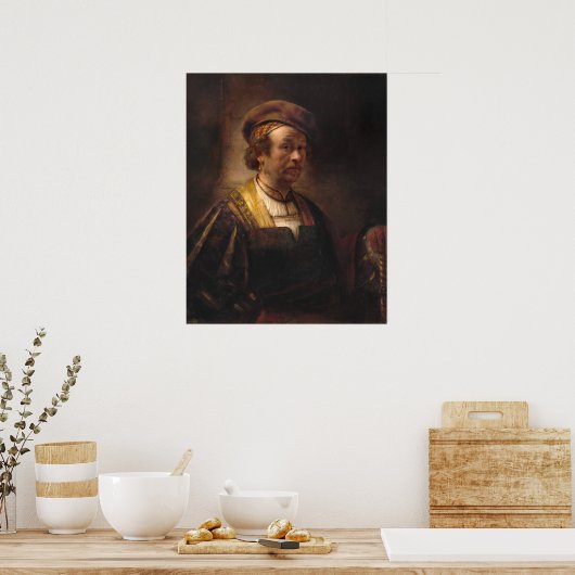 Portret - Poster met Rembrandt Fine (Keuken)
