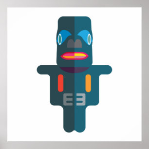 Portret Poster van Aü-Aa Clupkitz