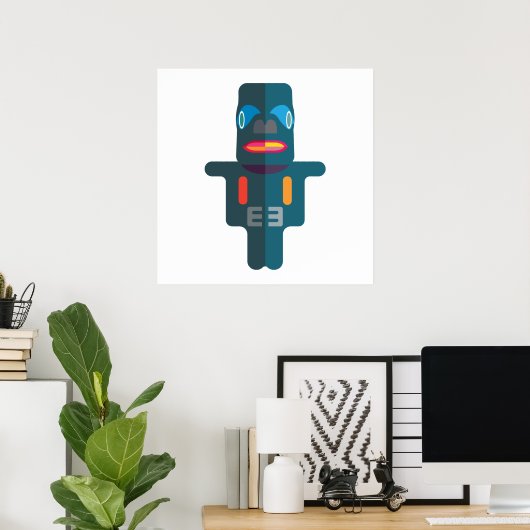 Portret Poster van Aü-Aa Clupkitz (Thuiskantoor)