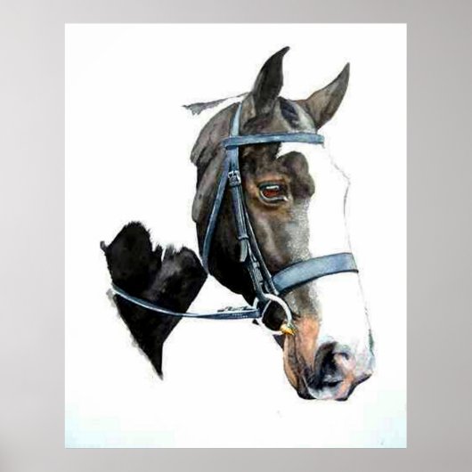 Portret Poster voor zware Hunter-paarden (Voorkant)