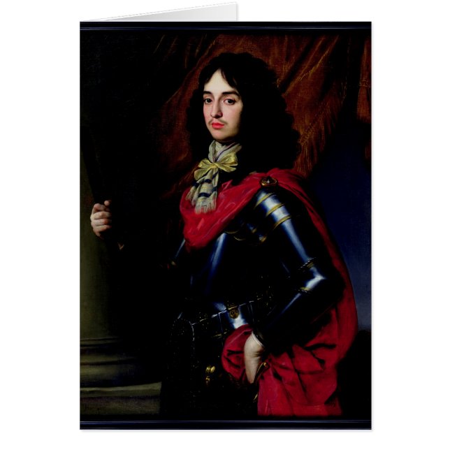 Portret Prince Edward van Palts in Armor (Voorkant)
