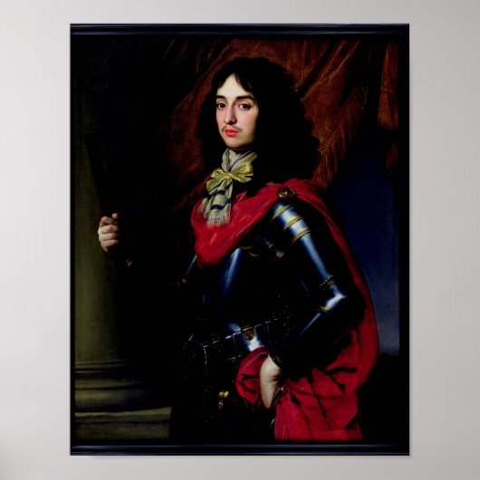 Portret Prince Edward van Palts in Armor Poster (Voorkant)