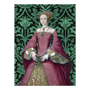 Portret Prinses Elizabeth Tudor, Koningin Foto Afdruk