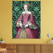 Portret Prinses Elizabeth Tudor, Queen Canvas Afdruk (Insitu (Woonkamer))