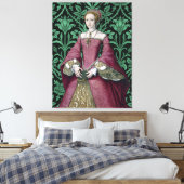 Portret Prinses Elizabeth Tudor, Queen Canvas Afdruk (Insitu (Slaapkamer))