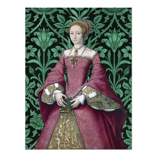 Portret Prinses Elizabeth Tudor, Queen Foto Afdruk (Voorkant)