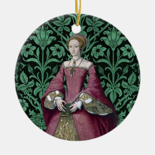 Portret Prinses Elizabeth Tudor, Queen Keramisch Ornament (Voorkant)