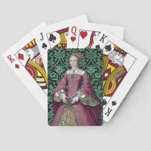 Portret Prinses Elizabeth Tudor, Queen Pokerkaarten