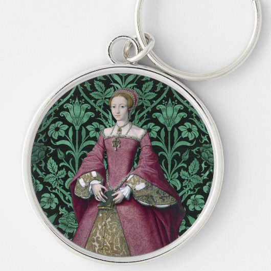 Portret Prinses Elizabeth Tudor, Queen Sleutelhanger (Voorkant)