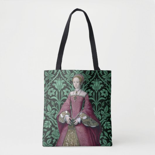 Portret Prinses Elizabeth Tudor, Queen Tote Bag (Voorkant)