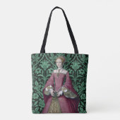 Portret Prinses Elizabeth Tudor, Queen Tote Bag (Achterkant)