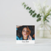 Portret QR Code Fotograaf Visitekaartje (Staand voorkant)