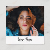 Portret QR Code Fotograaf Visitekaartje (Voorkant)