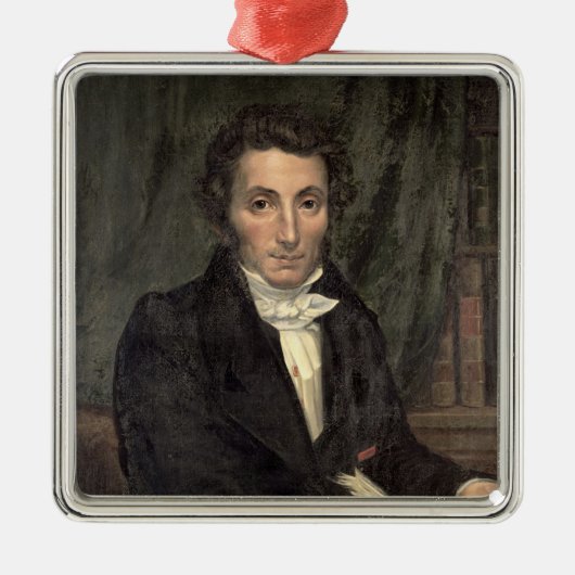 Portret Rene van Caillie Metalen Ornament (Voorkant)