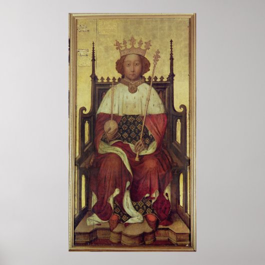 Portret Richard II "Het Westminster-portret" Poster (Voorkant)