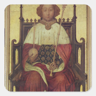 Portret Richard II "Het Westminster-portret" Vierkante Sticker