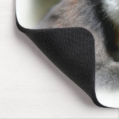 Portret ringstaartmaki eten een banaan muismat (Hoek)